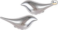 Silver Birds Night Lights with Motion Sensor(1-Pair), Rechargeable Battery Operated & Wireless Wall Lights, Home Decor for Living Room, Bedroom, Easter Gift