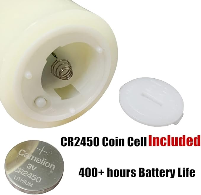Eywamage Ivory Flameless Votive Candles with Timer Batteries, 2x3 inch Small LED Pillar Candles Flickering Set of 6