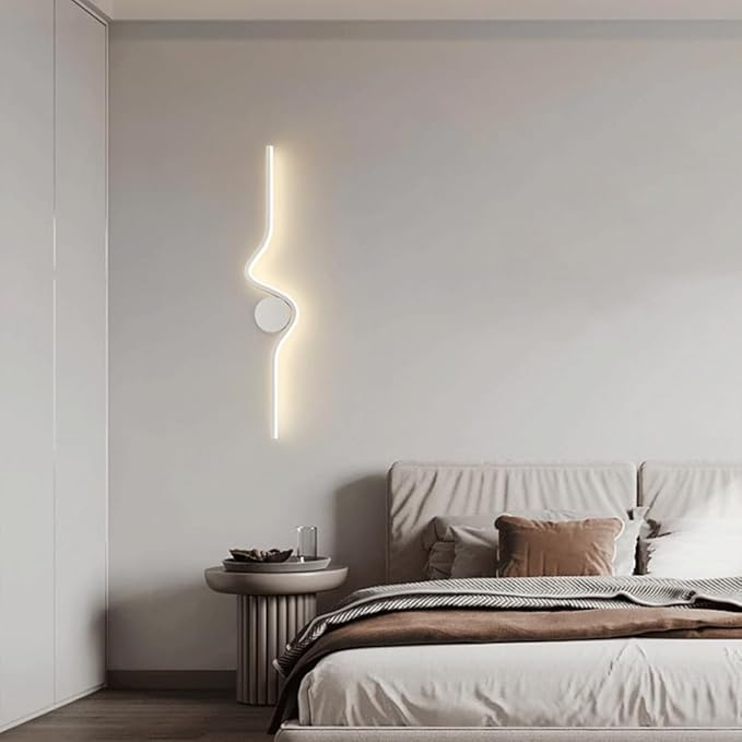 Minimalism Modern Creative LED Wall Lamp Bedroom Minimalism Living Room Sofa Backdrop Wall Light Stairs Aisle Atmosphere Lighting Wall Lamp