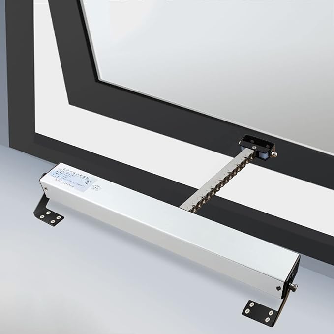 Electric Window Opener, DC24V, Window Control System - Automatic Chain Motorized Opener for Casement Windows, Skylights, Roof Vent, Stroke: 300mm, 400mm, 500mm, 600mm, Torque 600N (Size : 400mm)