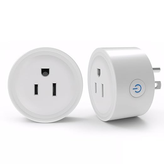 Mengshen 2 Pack Smart Plug 16A Smart Outlet WiFi Socket with Tuya App Remote Control Compatible with Alexa Google Home 16A Smart Life Plug with Timer Function 2.4GHz WiFi Only