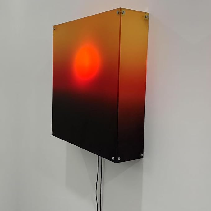 Mindfulness Wall Lamp Features Manual Sun Sunrises Sunset Hanging Light for Serenes Home Atmospheres Unique Acrylic Sunset Lamp Wall Ornament