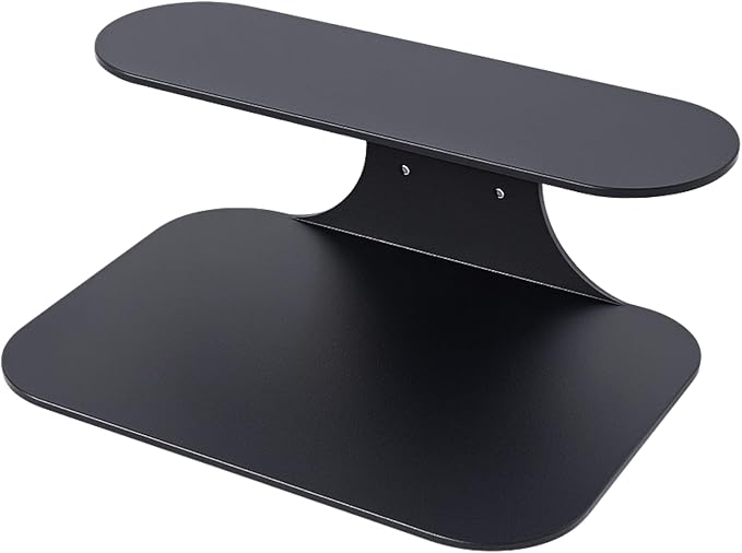Black Metal Floating Nightstand – Wall Mounted Bedside Shelf for Bedroom, Minimalist Modern Floating Shelf, Powder-Coated Steel Wall Rack (Large - 19.3")