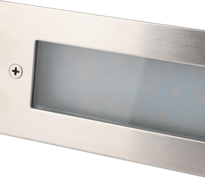 LED Step Light, Step Light, Aluminum Alloy Stair Wall Light 500lm 85 to 265V for Indoor Outdoor Use, 3000K Warm White Light, IP65 Rated, Long Lifespan
