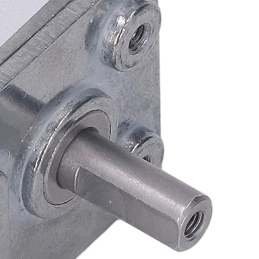 12V Gear Motor All Metal Heavy Duty Double Shaft High Torque Low Noise Reduction Motor for Automatic Window Openers Smart Home Devices Small Winches 4632-370 Model (30RPM)