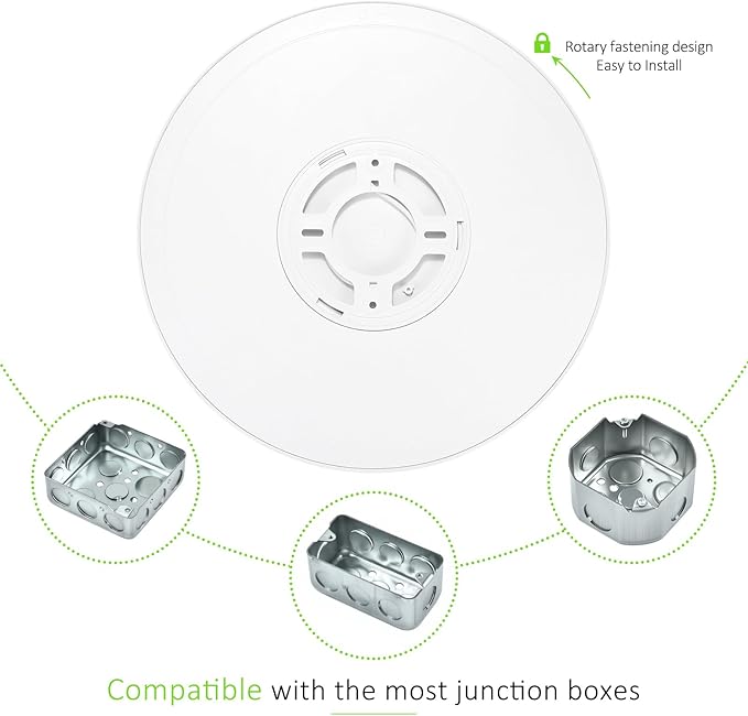 2 Pack LED Flush Mount Ceiling Light, 24W Ultra Thin Round White 3000k/4000k/6500k 3 Color Temperatures Adjusted 12 Inch Modern Ceiling Lights for Bedroom Bathroom Kitchen, Wired