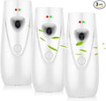 (3-Pack) Automatic Fragrance Dispenser Wall-mounted Aerosol Spray Air Freshener for Hotels, Home, Indoor, Offices, Schools, Restaurants, Commercial Place (003, White)
