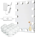 Waneway 14 Bulb Vanity Lights for Mirror, Plug-in Power Adapter & Touch Dimmer, 6,000K, 1350 Lumens (Mirror Not Included)