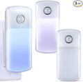 Enhon Emergency Power Failure Night Lights, 5-in-1 Multi Color LED Light, Rechargeable Flashlight with Foldable Plug, Automatic On Off Motion Sensor for Bedrooms, Hallways, Black Outs(3 Pack)