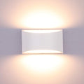 Lightess Modern LED Wall Sconce Light Dimmable 12W Up Down Wall Light for Bedroom Living Room, Warm White