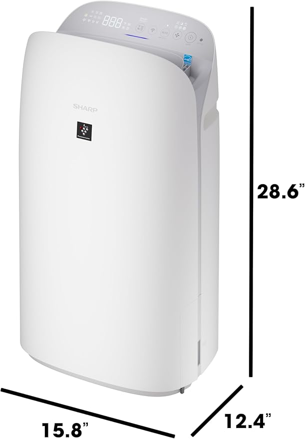 SHARP Smart Air Purifier with Humidifier Combo – Covers up to 1,913 sqft in one hour, Compatible w/Alexa & Google Asst. Energy Star 3.0, True HEPA Filter for Large Room, Bedroom - KCP70UW