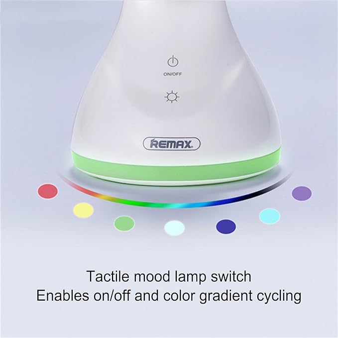 Smart Bedside Lamp with Transparent Display, RGB Dimmable Desk Light, 180° Foldable, Built-in Battery, Multi-Function with Clock/Date/Temperature Alarm,T19 White.