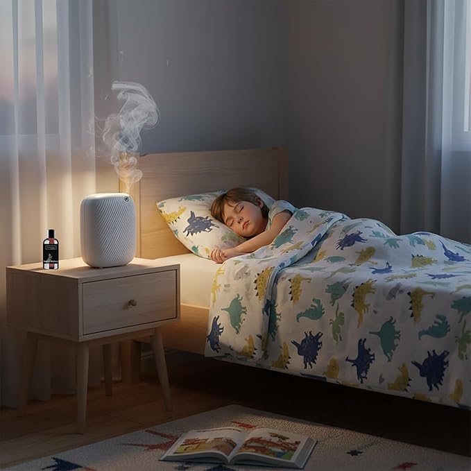 Smart Scent Air Machine Pro for Home, Waterless Essential Oil Diffuser, 400ML Diffuser with 100ML White Tea Essential Oil for Large Room and Commercial Use, Cover Up to 2000 Sq.Ft