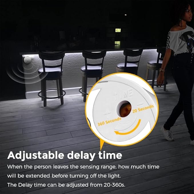 USB 5V COB LED Strip Light 6.56ft/2M Motion Sensor LED Light Strip 6500k White LED Strip Cabinet Light for Bedroom,Kitchen, Wardrobe, Stair Lighting (White)