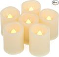 Flameless Flickering LED Votive Tealight Candles Battery Operated with Timer / 6 Hours On and 18 Hours Off Per Cycle, LED Tea Light Candles for Outdoor Halloween Pumpkin Light Christmas Decorations