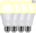 Aukora Motion Sensor Light Bulbs 4-Pack, 12W (100-Watt Equivalent) E26 Motion Activated Dusk to Dawn Security Light Bulb Outdoor/Indoor for Front Door Porch Garage Basement Hallway Closet(Warm White)