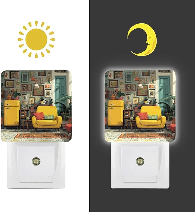 LED Night Light, Vital Interior Smart Sensor Night Lights Plug Into Wall with Auto Dusk to Dawn, Soft Glow Nightlight for Bedroom, Bathroom, Hallway, Stairway