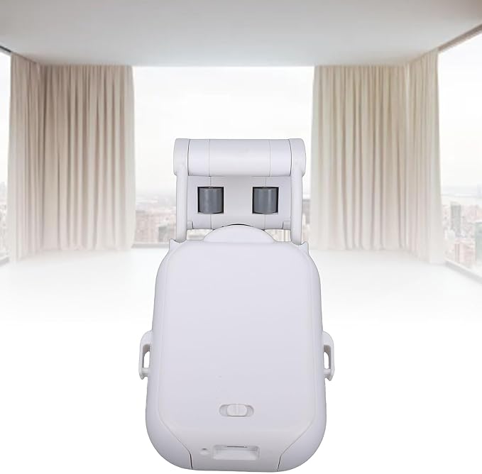 Automatic Curtain Opener, Remote Control Smart Curtain Robot with App Control No Drill Quiet Motor for Bedroom Living Room Window