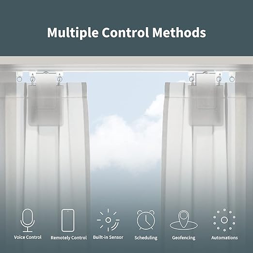 Aqara Smart Curtain Motor E1(Track Version, 1 Pack), Requires AQARA Zigbee 3.0 HUB, Electric Curtain Driver for Remote Control and Home Automation, Support HomeKit, Alexa, Google Assistant and IFTTT