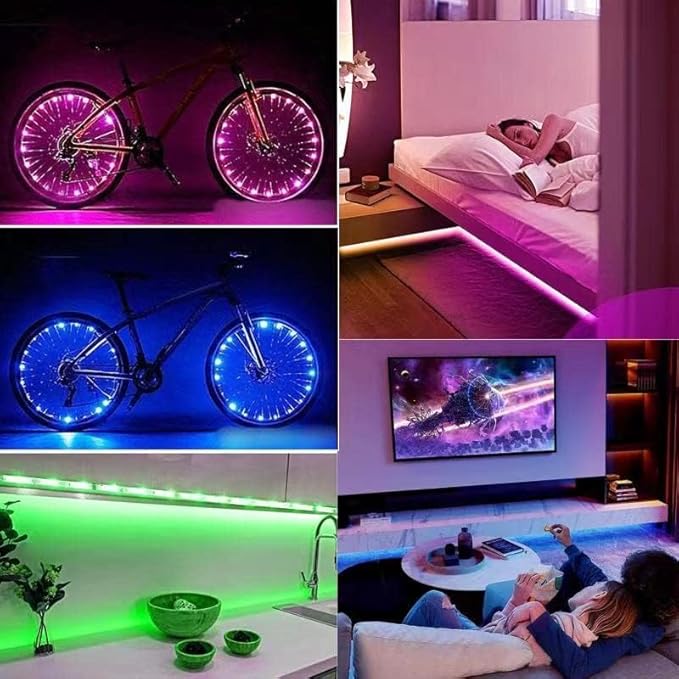 LED Strip Lights Battery Powered,13.2FT Led Lights USB Powered for TV,5050 Multi-Color Changing Led Lights for Bedroom,Home Decoration,Party,Camping (4m)