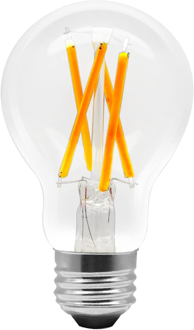 Sylvania WiFi LED Smart A19 Light Bulb, 7.5W Efficient with Filament, for Alexa/Google Assistant, Energy Star, Clear, 2700K, Soft White - 1 Pack (75797)