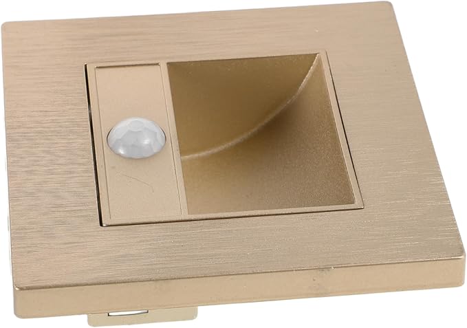 Alipis Induction Foot Lamp Stairs Lights Motion Sensor Led Indoor Step Lighting Wall Mount Soft Warm for Home Bathroom