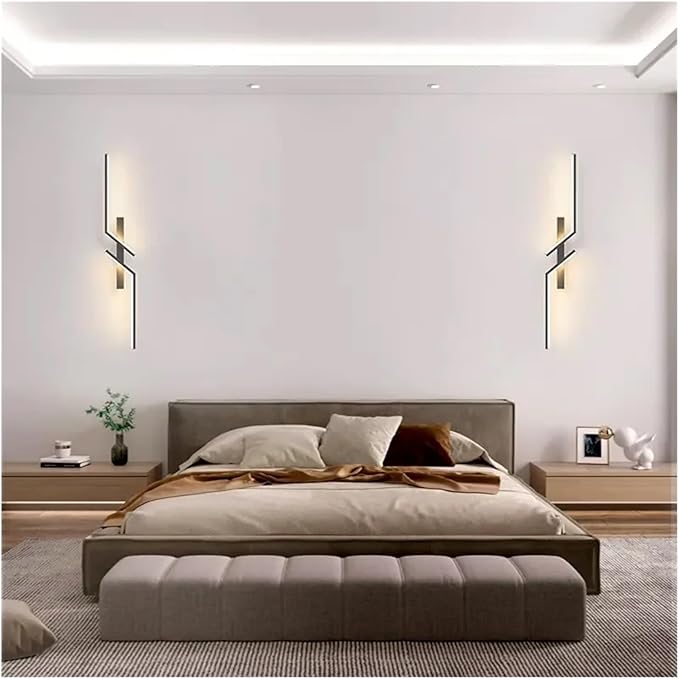 2pcs Minimalist Strip LED Living Room Decoration Wall Light Modern Background Bedroom Bedside Wall Light,Pendant Light fixtures