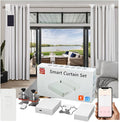 Nexete Smart Curtain Motor Robot, Automatic Curtain Open Timer, Wireless Remote & Smart Life App Control, Add Gateway to Make it Compatible with Alexa, Google Home (Smart Curtain kit)