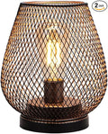 JHY DESIGN Metal Cage LED Lantern Battery Powered Cordless Accent Light with LED Great for Weddings Parties Patio Events for Indoors Outdoors