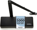 SOPHIA Commercial Door Closer Heavy Duty, Automatic Door Closer, ADA Compliant & UL Listed, Door Hydraulic Closer, Delayed Action, Adjustable Spring Size 1-6 for Heavy Traffic, Grade 1, Matte Black