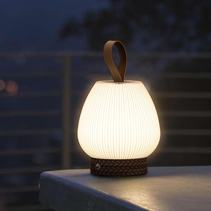Touch Night Light, Dimmable Small Table Lamps, Rechargeable Portable Bedside Lamp for Bedroom, LED with Warm White Lights, Modern Nightstand Light for Living Room(Black)