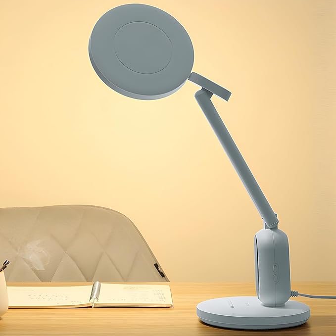 Adjustable Brightness LED Desk Lamp - Energy-Saving & Eye-Protective Lighting for Bedroom, Office, and Study