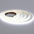 TOPAI 24V Thin 5mm COB LED Strip Light 6000K Bright White 16.4ft 4000Lm CRI>90 Uniform Dotless 400LEDs/M Adhesive Flexible Cuttable LED Tape for DIY, Bedroom, Under Cabinet Lighting