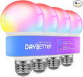 DAYBETTER Smart Light Bulbs, Alexa Light Bulb, WiFi Light Bulbs, RGBCW Color Changing Light Bulb A19 9W 800LM, Smart Bulbs That Work with Alexa & Google Assistant, 2.4Ghz only, No Hub Required,4 Pack