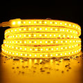 SuperlightingLED DC24V Warm Amber Gold Sauna LED Tape Light 2000K, 5m 16.4ft Long Dense 600 LEDs Flexible Customizable High-Heat Resistant LED Strip Lights IP68 Submersible (Amber Gold)