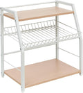Kitchen Countertop Organizer, Snack Organizer Candy Display Stand Coffee Station Organizer, 3 Tier Wooden Counter Storage for Soda Cans Condiment Tea, for Pantry Office Bathroom, White (White)