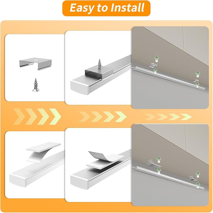 14" Slim USB Plug-in LED Motion Sensor Light Indoor, Bright & Dimmable Under Cabinet Light - 3 Modes (ON/Night/Day) for Kitchen, Cabinet, Closet - 3000K Warm White, 2 Pack (Standalone)