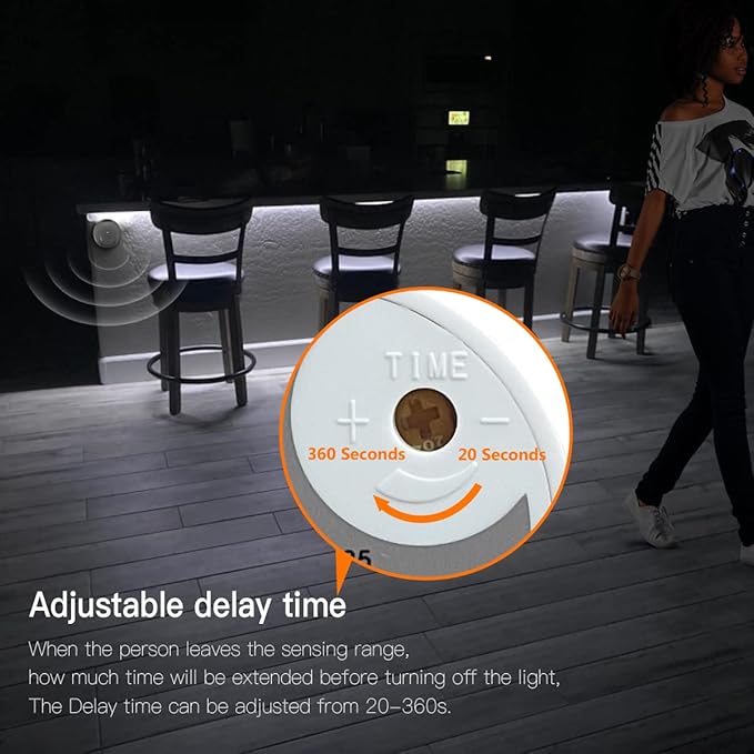 Motion Activated COB Neon LED Strip,5 V USB Motion Sensor Neon LED Strip Lights,6.56FT Waterproof White LED Light Strip, DIY Flexible LED Night Light for Indoor Stairs,Corridor