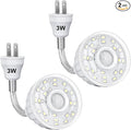 Plug in Motion Sensor Night Light Indoor, PIR Infrared Motion-Activated LED Night Light for AC Outlet,Dusk to Dawn Sensor Smartlight,360° Directional Rotating for Garage Stairway, 3W White, 2 PCS