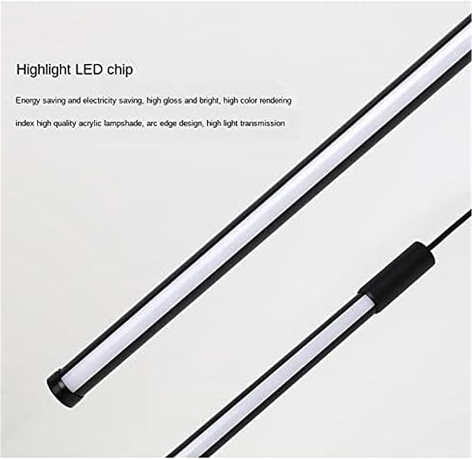 Living Room Minimalist Background Wall Decoration Bedroom Bedside Linear LED Wall Lamp Ceiling Light(White Light,60cm)