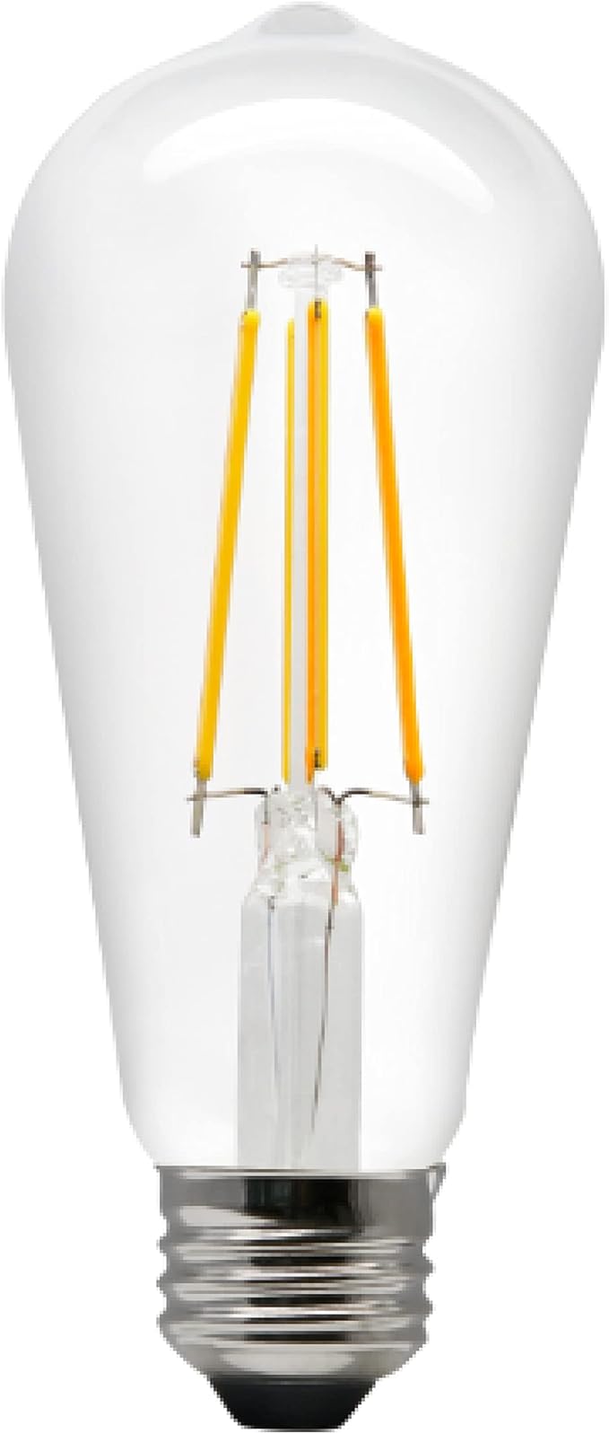 Sylvania WiFi LED Smart ST19 Light Bulb, 5W Efficient with Filament, for Alexa/Google Assistant, Energy Star, Clear, 2700K, Soft White - 1 Pack (75799)