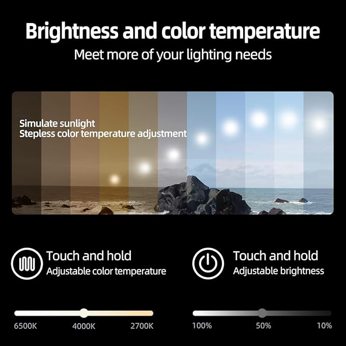 Black LED Mirror for Bathroom, 36"x72" Smart Bathroom Mirror with Lights, Motion Sensor, Anti-Fog, Stepless Dimmable & 3-Color, Backlit Wall Mirror, Rounded Corner, CRI≥93, UL-Listed