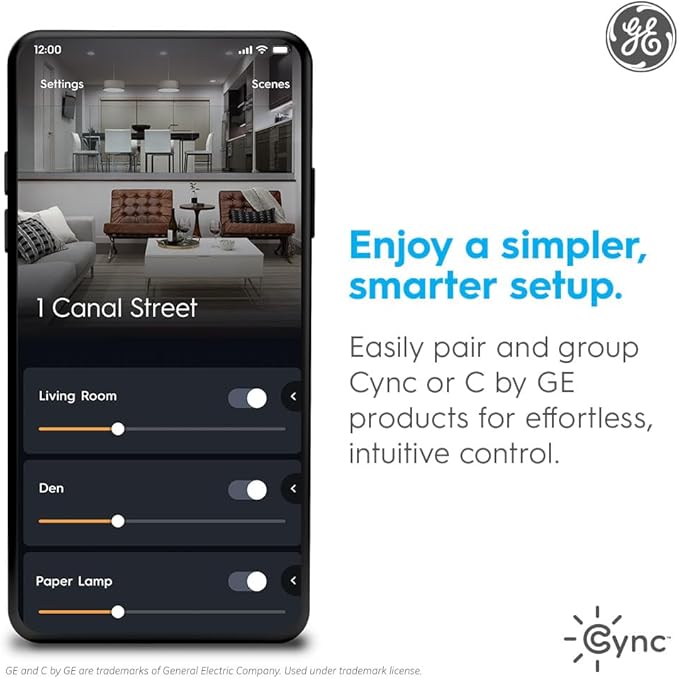 Cync GE Dynamic Effects Indoor Hexagon WiFi Smart LED Color Changing Lights, Wall Light Panels for Room Décor, Gaming Setup, Music Sync LED Wall Art, Works with Alexa and Google, 10 Panels