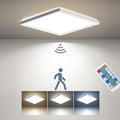 BLNAN Dimmable Motion Sensor LED Ceiling Light with Remote Control, 9 Inch 18W 1800LM Radar Motion Activated Flush Mount Wired Light Fixture for Closet Hallway Laundry Porch Stair, 3000K 4000K 5000K