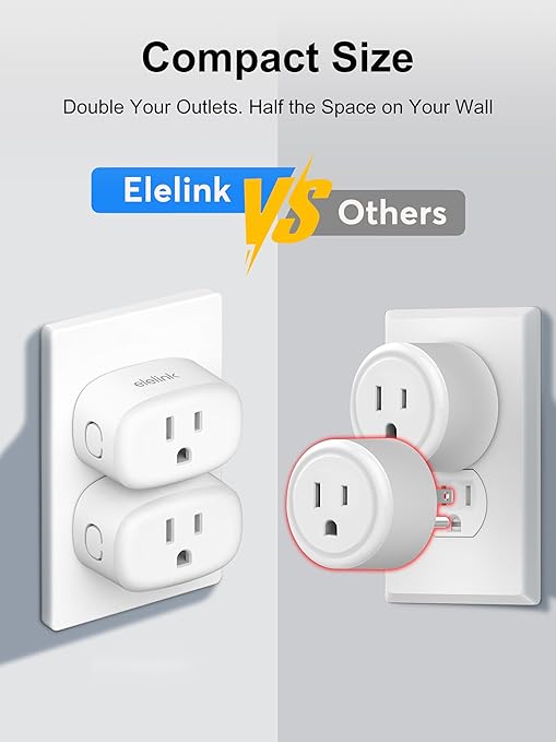Smart Plug, Smart Plugs That Compatible with Alexa & Google Home, Smart Outlet with Retome Control, Timer & Schedule, WiFi Outlet for Home, No Hub Required, 2.4GHz Wi-Fi Only, 4 Pack