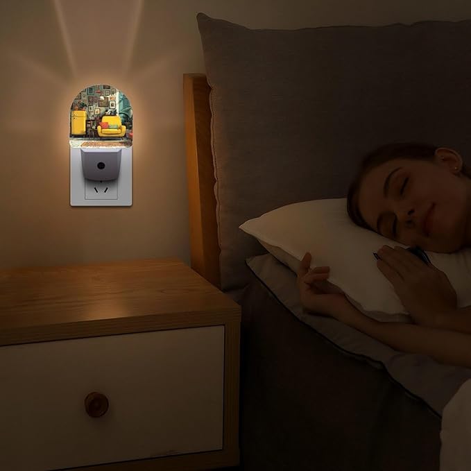 LED Night Light, Vital Interior Smart Sensor Night Lights Plug Into Wall with Auto Dusk to Dawn, Soft Glow Nightlight for Bedroom, Bathroom, Hallway, Stairway