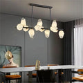 Pendant Lights Nordic Smart Home Decoration Pendant Light, Living Room Dining LED Indoor Lighting Fixtures,Elegant(Cold White,Blacks 12 Heads)