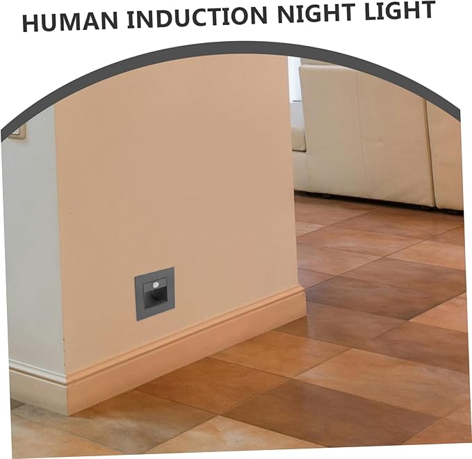 Motion Sensor Led Step Light Warm Indoor Recessed Lighting for Stairs and Aisles and Eye-Friendly Design for Safe Nighttime Navigation