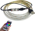 5V USB RGB COB Strip Lighting Backlight TV,RGB COB LED with Bluetooth Music Sync for TV, Bedroom, Party DIY Home Decoration Lighting (RGB, 2M)