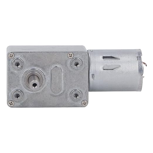 12V Gear Motor All Metal Heavy Duty Double Shaft High Torque Low Noise Reduction Motor for Automatic Window Openers Smart Home Devices Small Winches 4632-370 Model (30RPM)